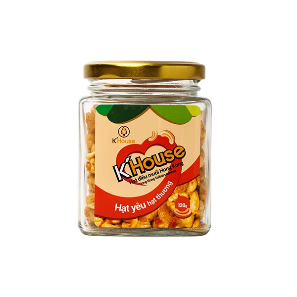 Hạt Điều Muối Hồng Kông K’House Hũ 120gr