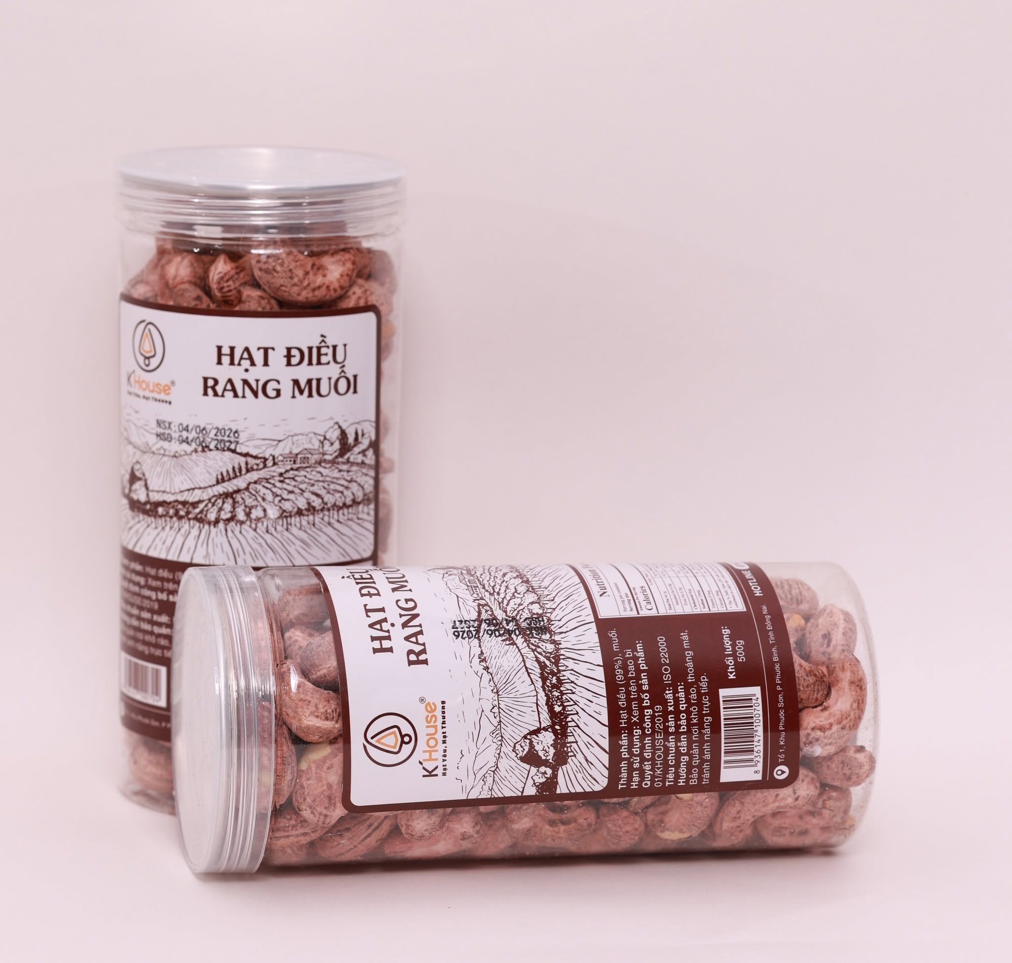 Hạt Điều Rang Muối K’House Hũ 500gr